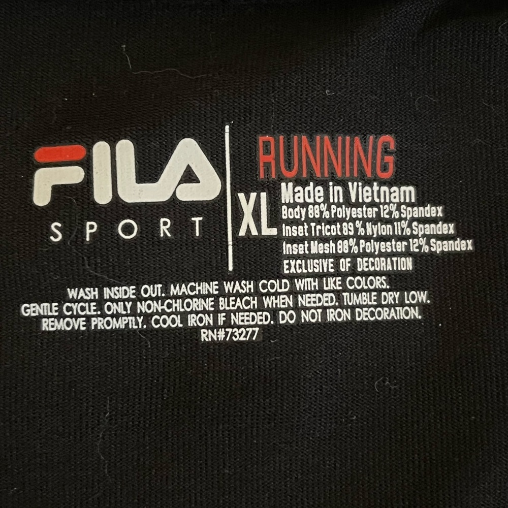 Casual FILA Women’s Black Long Sleeve 1/4 zip Jacket Top with Gray Accents NWT - Picture 7 of 9